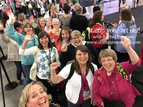 Having fun in line for the May 2016 Paper Pumpkin make-n-take at OnStage Live 2016! #onstage2016… #stampyourartout #stampinup - Stampin’ Up!® - Stamp Your Art Out! www.stampyourartout.com