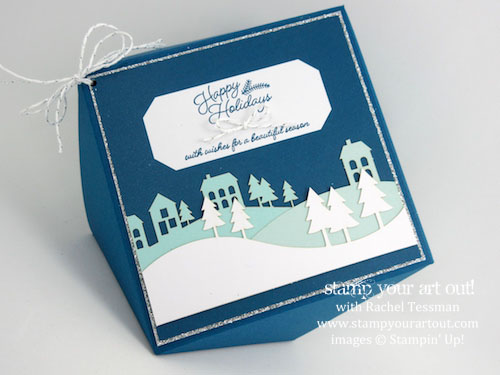 Faceted Box Made With Envelope Punch Board and November 2016 Wonderful Winterland Kit… #stampyourartout - Stampin’ Up!® - Stamp Your Art Out! www.stampyourartout.com
