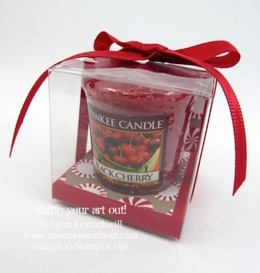 Votive candle gift packaging made with Clear Tiny Treat Box… #stampyourartout - Stampin’ Up!® - Stamp Your Art Out! www.stampyourartout.com