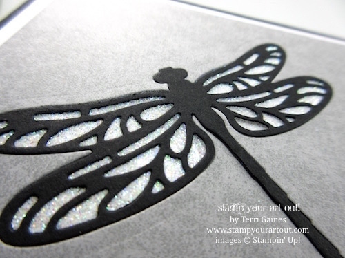 Glitter window Detailed Dragonfly card (Tutorial Bundle Design Team February 2017 Blog Hop)…#stampyourartout - Stampin’ Up!® - Stamp Your Art Out! www.stampyourartout.com