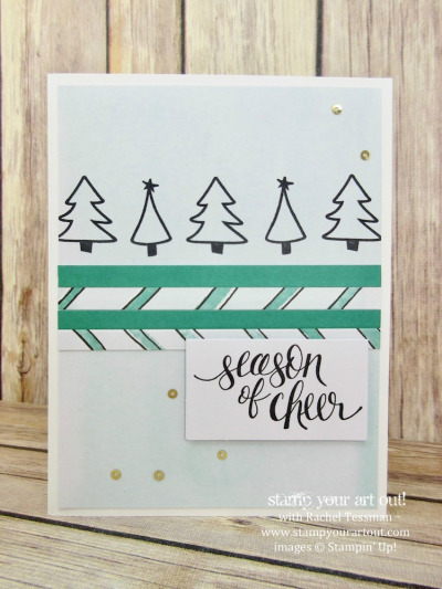 Click here to see how to double the cards in the Watercolor Christmas Kit. (This is one of the 8 designs I came up with by just reallocating the supplies in the kit and adding in some extra Whisper White cardstock and envelopes!)…#stampyourartout - Stampin’ Up!® - Stamp Your Art Out! www.stampyourartout.com