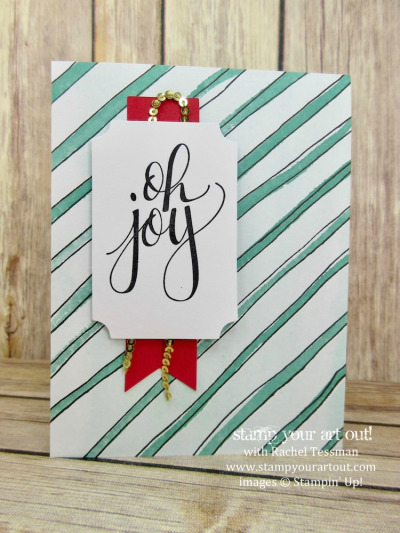 Click here to see how to double the cards in the Watercolor Christmas Kit (this is one of the intended kit cards)…#stampyourartout - Stampin’ Up!® - Stamp Your Art Out! www.stampyourartout.com