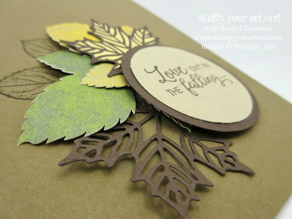 Click here to see photos and a how-to video for lots of great projects created with the September 2017 Layered Leaves Paper Pumpkin kit (2 simple note cards, a cute owlet card, 2 pillow boxes with windows, a wine bottle/door hanger pouch, a beautiful card featuring the Press-n-Seal transfer technique & a pocket scrapbook page) and to hear about upcoming kits for October and November... #stampyourartout - Stampin’ Up!® - Stamp Your Art Out! www.stampyourartout.com