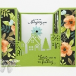 Alaskan Achievers Blog Hop October 2017: Bridge Fold Card made with the Hometown Greetings Edgelits, the Beautiful Bouquet stamp set, and the Whole Lot of Lovely Designer Paper (with a how-to video!)…#stampyourartout - Stampin’ Up!® - Stamp Your Art Out! www.stampyourartout.com