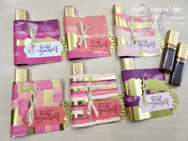 Click here for measurements AND to watch my quick video to see how I made these Merci Chocolate Candy Wraps featuring the beautiful new Painted with Love Specialty Designer Paper in the 2018 Occasions Catalog...#stampyourartout #stampinup - Stampin’ Up!® - Stamp Your Art Out! www.stampyourartout.com