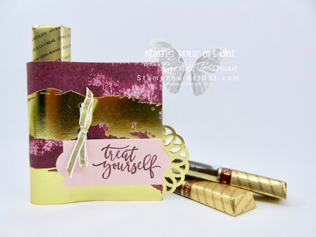 Click here for measurements AND to watch my quick video to see how I made these Merci Chocolate Candy Wraps featuring the beautiful new Painted with Love Specialty Designer Paper in the 2018 Occasions Catalog...#stampyourartout #stampinup - Stampin’ Up!® - Stamp Your Art Out! www.stampyourartout.com