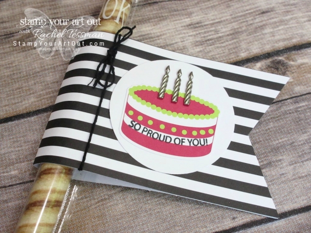 Click here to watch a how-to video and see fun alternate project ideas I created with the June 2018 Broadway Star Paper Pumpkin kit: a cake topper, a cookie straw gift, a 12x12 scrapbook page layout, a pocket photo page layout, a simple card, and a z-fold card.…#stampyourartout #stampinup - Stampin’ Up!® - Stamp Your Art Out! www.stampyourartout.com