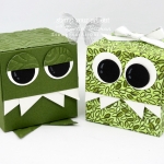 Click here for more information & to watch my quick video to see how to make a super adorable Monster Box (Diagonal Lid Cube Box)…#stampyourartout #stampinup - Stampin’ Up!® - Stamp Your Art Out! www.stampyourartout.com
