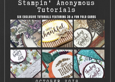 Oct Tutorials, World Card Making Day Special, & Stamp-n-Storage Sale