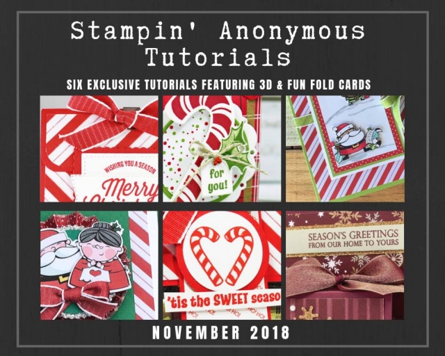 Monthly Tutorial Bundles contain 6 EXCLUSIVE "better than flat" projects (fun fold cards or 3-D items) created by myself and 5 other talented, but anonymous Stampin' Up! demonstrators. Place an order in the month of November, and get this bundle for free! Or choose the option to purchase them for just $9.95…#stampyourartout #stampinup - Stampin’ Up!® - Stamp Your Art Out! www.stampyourartout.com