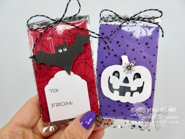 Click here to watch a how-to video and see fun alternate project ideas I created with the September 2018 Frights & Delights Paper Pumpkin kit: flap carsd with slide off treat bags, gift card holders, a 12x12 tombstone scrapbook page layout, pumpkin muffin toppers, & Christmas-themed tags!…#stampyourartout #stampinup - Stampin’ Up!® - Stamp Your Art Out! www.stampyourartout.com