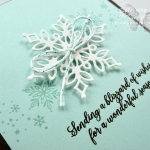 Click here to see how to put together this simple and elegant card using the November 2018 Snowflake Showcase exclusive products from Stampin’ Up!…#stampyourartout #stampinup - Stampin’ Up!® - Stamp Your Art Out! www.stampyourartout.com