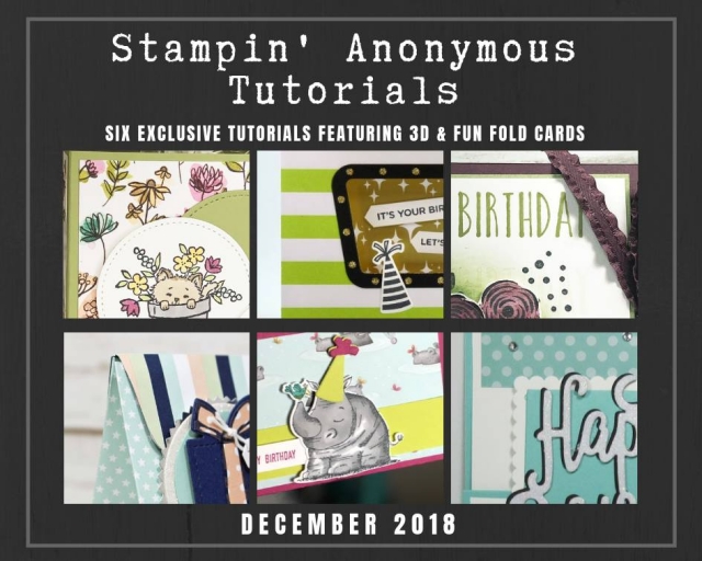 Monthly Tutorial Bundles contain 6 EXCLUSIVE "better than flat" projects (fun fold cards or 3-D items) created by myself and 5 other talented, but anonymous Stampin' Up! demonstrators. Place an order in the month of December, and get this bundle for free! Or choose the option to purchase them for just $9.95…#stampyourartout #stampinup - Stampin’ Up!® - Stamp Your Art Out! www.stampyourartout.com