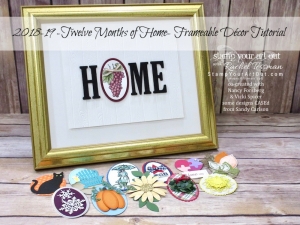 Look at this gorgeous home décor item – 12 Months of Home Frameable Décor! The good news is you can also make one for yourself if you wish! Click here to purchase the tutorial...#stampyourartout #stampinup - Stampin’ Up!® - Stamp Your Art Out! www.stampyourartout.com