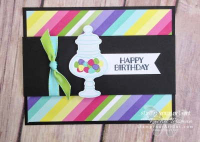 Sweet Celebration Strip Fold Card