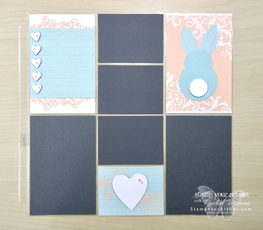 Click here to see my cute bunny Memories & More photo pocket page, a sweet card that I’m sending to a few of my personal subscribers, AND several other alternate project ideas created with the January 2019 Be Mine Valentine Paper Pumpkin Kit shared in our blog hop: “A Paper Pumpkin Thing”! #stampyourartout #stampinup - Stampin’ Up!® - Stamp Your Art Out! www.stampyourartout.com