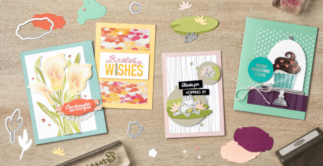 New Sale-a-Bration coordination products are coming! Stampin’ Up! will be offering six additional products for purchase that coordinate with several 2019 Sale-a-Bration products (four sets of dies, a punch and a stamp set). #stampyourartout #stampinup - Stampin’ Up!® - Stamp Your Art Out! www.stampyourartout.com