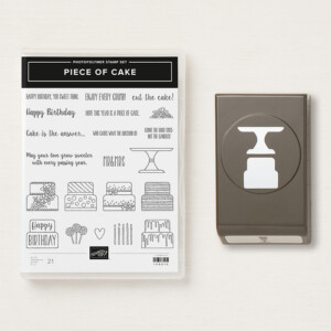 The awesome Cake Builder Punch & coordinating Piece of Cake Stamp Set! #stampyourartout 