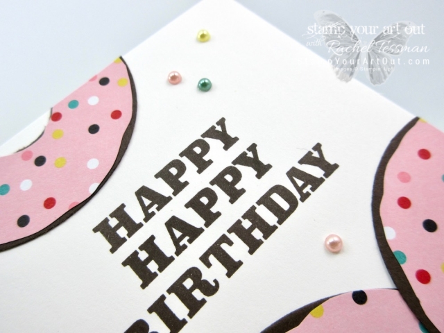 I’m excited to share with you what I created with the March 2019 Poppin’ Birthday Paper Pumpkin Kit – tulle shaker cards, counting books, fun donut birthday cards, and two cake & candle cards made from only ½ of a kit card. Click here for photos of all these projects, a video where I share directions, measurements and tips for making them, and a complete product list linked to my online store! #onestopbox #stampyourartout #stampinup - Stampin’ Up!® - Stamp Your Art Out! www.stampyourartout.com