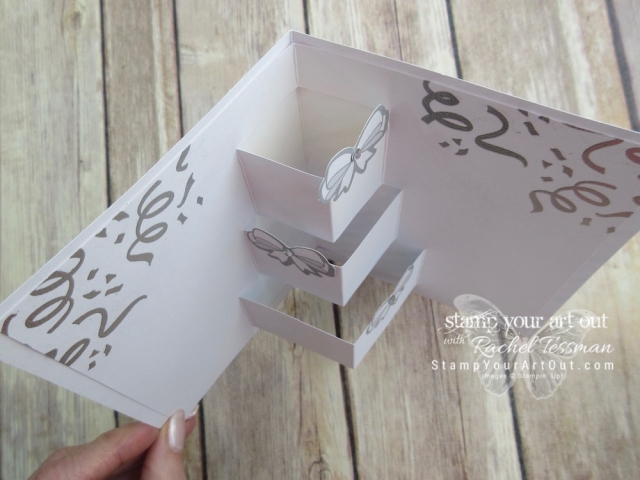 Click here to see & get details about how to make this wedding card & matching gift tag AND see several other alternate project ideas created with the March 2019 Poppin’ Birthday Paper Pumpkin Kit in our blog hop: “A Paper Pumpkin Thing”! #onestopbox #stampyourartout #stampinup - Stampin’ Up!® - Stamp Your Art Out! www.stampyourartout.com