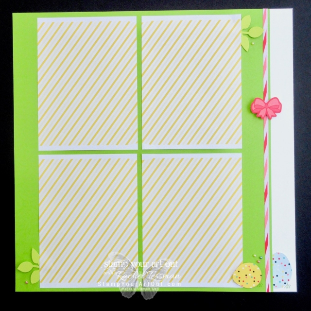 Click here to see fun alternate project ideas I created with the March 2018 Poppin’ Birthday Paper Pumpkin kit: a 12x12 scrapbook page Easter-themed layout and matching greeting card (the one I designed to send to a few of my Paper Pumpkin subscribers). #onestopbox #stampyourartout #stampinup - Stampin’ Up!® - Stamp Your Art Out! www.stampyourartout.com