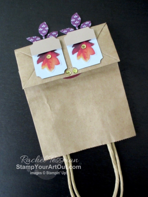 I’m excited to share with you what I created with the August 2019 The Gift of Fall Paper Pumpkin Kit: a treat bag with window, a beautiful 12x12 scrapbook page layout, two cards, and a couple puppets. Click here for photos of all these projects, a video with directions, measurements and tips for making them, and a complete product list linked to my online store! #onestopbox #stampyourartout #stampinup - Stampin’ Up!® - Stamp Your Art Out! www.stampyourartout.com