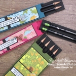 School is starting soon! Send them back with a fun and festive box of pencils. I decorated mine with the Dinoroar Designer paper, images from the Royal Peacock and the Make A Difference stamp sets, and some Leaves Trinkets. Click here for directions, measurements, tips, and a list of products I used linked to my online store. #stampyourartout #stampinup - Stampin’ Up!® - Stamp Your Art Out! www.stampyourartout.com