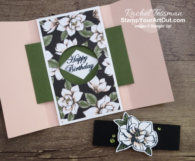 Click here to see four beautiful shutter fold cards that I made with the Magnolia Line of products. You’ll be able to watch my video so you can see all my tips and tricks and get the step-by-step directions. You’ll also be able to access measurements, other close-up photos, and links to all the products I used. #stampyourartout #stampinup - Stampin’ Up!® - Stamp Your Art Out! www.stampyourartout.com