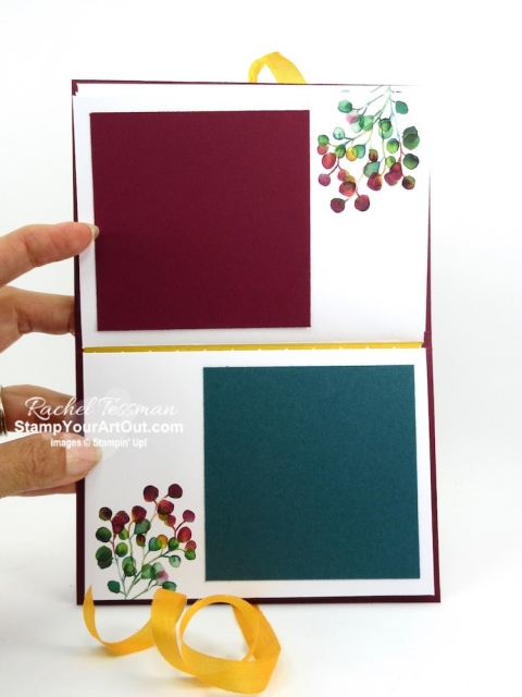 I created another card with the August 2019 The Gift of Fall Paper Pumpkin kit. I designed it to send to a few of my Paper Pumpkin subscribers. Click here for directions, measurements and supplies. I also created a mini album from this kit and the Gift of Fall Add-On kit envelopes. Click here to see more photos. - Stampin’ Up!® - Stamp Your Art Out! www.stampyourartout.com