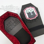 What else can you make with the adorable coffin treat box from the Monster Bash Suite in the 2019 Holiday Catalog? How about a tombstone treat box?! Click here to see two vampire coffin boxes, a tombstone box (the coffin turned upright), and a coordinating tombstone gift card. - Stampin’ Up!® - Stamp Your Art Out! www.stampyourartout.com