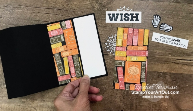 Here is another 3-Panel Scenery Z-Fold that I created with the September 2019 Bone Appétit Paper Pumpkin kit, the Monster Bash Designer Paper, and the Broadway Birthday Stamp Set. This is a great way to show off connected images or multiple images when you want to use a full 6” wide piece of designer paper. Click here to access measurements, see other close-up photos, get links to all the products I used, and find links to other 3-Panel Scenery Z-Fold cards I’ve made recently. - Stampin’ Up!® - Stamp Your Art Out! www.stampyourartout.com