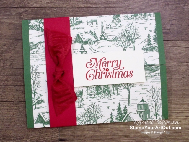 Click here to see a couple Shutter Fold cards created with the Toile Tidings Designer Paper, Toile Christmas Stamp Set, Christmas Cardinal dies, and Pine Tree Punch. Access directions, measurements, a how-to video for shutter fold cards, and a list of supplies I used linked to my online store. - Stampin’ Up!® - Stamp Your Art Out! www.stampyourartout.com