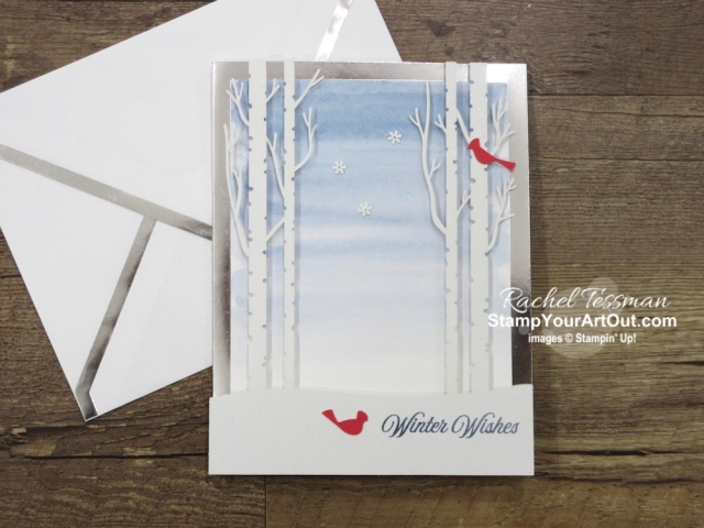 I’m excited to share with you what I created with the October 2019 Winter Woods Paper Pumpkin Kit: a window card, a 12x12 scrapbook page layout with a shaker element, a vertical bendi card, and three cards from the elements of one (I share how to triple the cards in the kit). Click here for photos of all these projects, a video with directions, measurements and tips for making them, and a complete product list linked to my online store! - Stampin’ Up!® - Stamp Your Art Out! www.stampyourartout.com