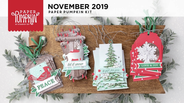 The November 2019 Winter Gifts Paper Pumpkin Kit. - Stampin’ Up!® - Stamp Your Art Out! www.stampyourartout.com