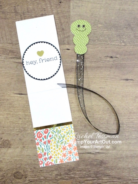 I created an adorable bookworm bookmark and holder with the December 2019 Something for Everything Paper Pumpkin kit. I designed it to send to a few of my Paper Pumpkin subscribers. I also created another pyramid card from this kit. Click here for more photos, directions, measurements and supplies. - Stampin’ Up!® - Stamp Your Art Out! www.stampyourartout.com