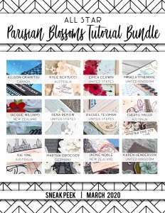 Here are the Parisian Blossoms All Star Tutorial Bundle Peeks. Place an order in the month of March 2020 and get this bundle of fabulous paper crafting project tutorials for free! Or purchase it for just $15. - Stampin’ Up!® - Stamp Your Art Out! www.stampyourartout.com