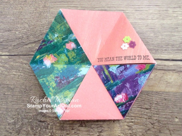 Click here to see how to make a never-ending Hexaflexagon card! In my version of this fun fold card, I feature a variety of products including the Well Said Stamp Set, Heartfelt Stamp Set, Lily Impressions Designer Paper, Flowering Foils Designer Paper, and Glitter Enamel Dots. You’ll be able to access measurements, a how-to video, other close-up photos, and links to all the products I used in my multiple versions of this card. - Stampin’ Up!® - Stamp Your Art Out! www.stampyourartout.com