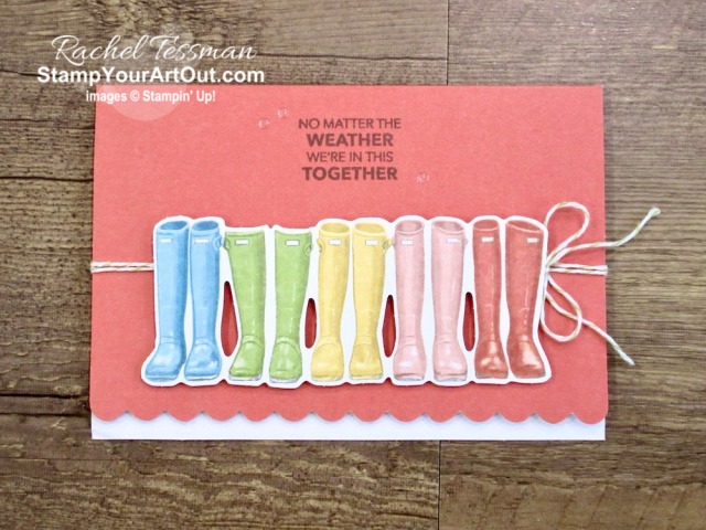 Click here to see & get details for how to more than double the note cards in your March 2020 No Matter the Weather Paper Pumpkin kit by adding just a pack of Scalloped Note Card & Envelopes. Plus you can see several other alternate project ideas created with this kit by fellow Stampin’ Up! demonstrators in our blog hop: “A Paper Pumpkin Thing”! - Stampin’ Up!® - Stamp Your Art Out! www.stampyourartout.com 