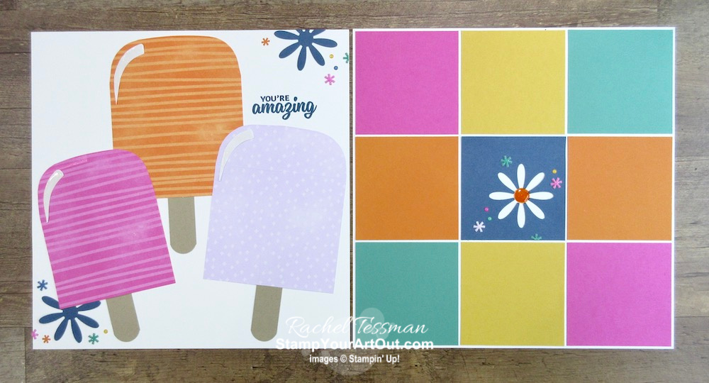 I’m excited to share with you what I created with the May 2020 A Kit In Color Paper Pumpkin Kit – a s’mores card, a pot of gold at the end of the rainbow card, a diagonal split card, a popsicle card, and a popsicle-themed 12x12 scrapbook page layout. Click here for photos of all these projects, a video with directions, measurements and tips for making them, and a complete product list linked to my online store! - Stampin’ Up!® - Stamp Your Art Out! www.stampyourartout.com