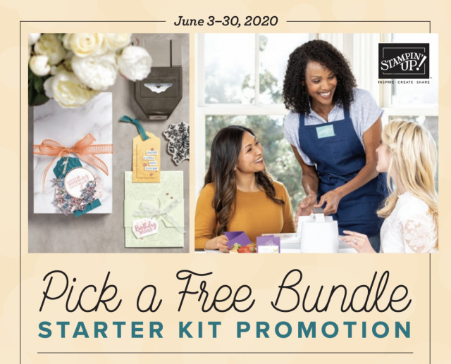 Get the Stampin’ Up! Starter Kit between June 3 and June 30, 2020, and pick a stamp and tool bundle for free! - Stampin’ Up!® - Stamp Your Art Out! www.stampyourartout.com