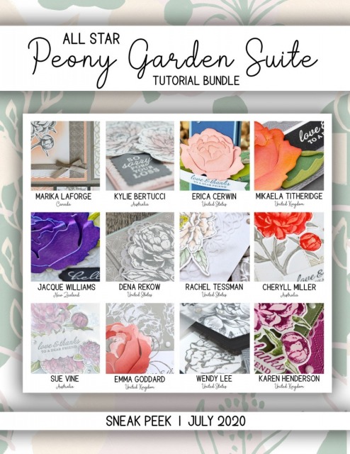 Here are the Peony Garden All Star Tutorial Bundle Peeks. Place an order in the month of July 2020 and get this bundle of 12 fabulous paper crafting project tutorials for free! Or purchase it for just $15. - Stampin’ Up!® - Stamp Your Art Out! www.stampyourartout.com