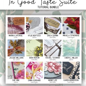 Here are the In Good Taste All Star Tutorial Bundle Peeks. Place an order in the month of August 2020 and get this bundle of 12 fabulous paper crafting project tutorials for free! Or purchase it for just $15. - Stampin’ Up!® - Stamp Your Art Out! www.stampyourartout.com
