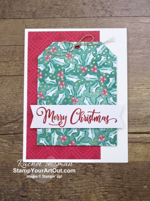 Get up to 95 holiday greeting cards from the Tag Buffet Project Kit! By just adding a few basic supplies: inks, tools, adhesives, some coordinating ‘Tis the Season Designer Paper, gold embellishments, Whisper White cardstock, and envelopes to this all-inclusive kit, you can make your kit go far! Click here to access measurements, a how-to video with tips and tricks, other close-up photos, and links to all the products I used. - Stampin’ Up!® - Stamp Your Art Out! www.stampyourartout.com
