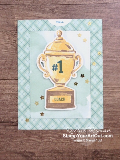 I’m excited to show you a few more alternate project that I came up with using the contents of the August 2020 “World’s Greatest” Paper Pumpkin kit. These five ideas (a flap fold card, two matchbook RAK notecards, another slider window card, and another pop-open cube card) were all featured in Stampin’ Up’s Paper Pumpkin Facebook Live on 9/1/20! Click here to access measurements, directions, more close-up photos, and links to the products I used. - Stampin’ Up!® - Stamp Your Art Out! www.stampyourartout.com