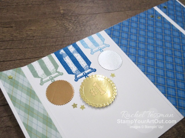 I’m excited to show you a few more alternate project that I came up with using the contents of the August 2020 “World’s Greatest” Paper Pumpkin kit. These five ideas (a flap fold card, two matchbook RAK notecards, another slider window card, and another pop-open cube card) were all featured in Stampin’ Up’s Paper Pumpkin Facebook Live on 9/1/20! Click here to access measurements, directions, more close-up photos, and links to the products I used. - Stampin’ Up!® - Stamp Your Art Out! www.stampyourartout.com