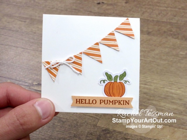 I’m excited to share with you what I created with the September 2020 “Hello Pumpkin” Paper Pumpkin Kit – varying the sizes of the boxes, doubling the treat containers to get 40, napkin ring and luminary for fall dinner, and several pop-up cards including a multi pop-up gate fold card! Click here for photos of all these projects, a video with directions, measurements and tips for making them, and a complete product list linked to my online store! Plus you can see several other alternate project ideas created with this kit by fellow Stampin’ Up! demonstrators in our blog hop: “A Paper Pumpkin Thing”! - Stampin’ Up!® - Stamp Your Art Out! www.stampyourartout.com