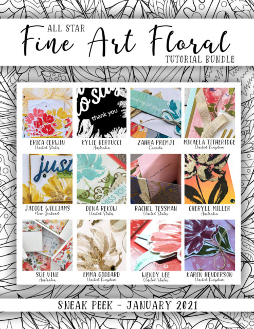 Here are the Fine Art Floral All Star Tutorial Bundle Peeks. Place an order in the month of January 2021 and get this bundle of 12 fabulous paper crafting project tutorials for free! Or purchase it for just $15. - Stampin’ Up!® - Stamp Your Art Out! www.stampyourartout.com