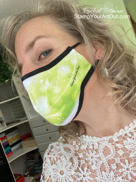 Sign of the times… Covid pandemic 2020. I had masks designed to match my website. - Stampin’ Up!® - Stamp Your Art Out! www.stampyourartout.com