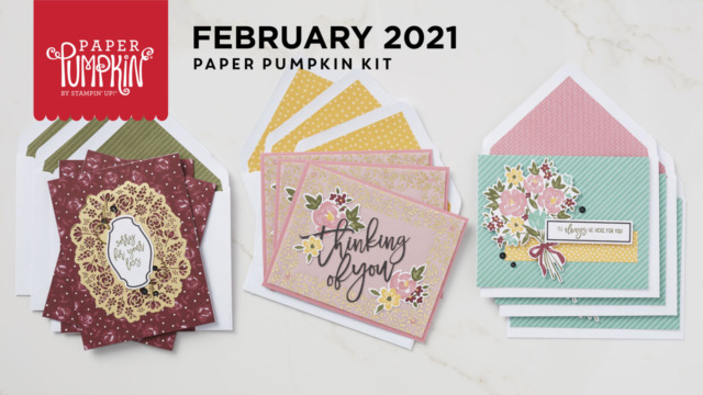 The Feb 2021 Bouquet of Hope Paper Pumpkin Kit.  - Stampin’ Up!® - Stamp Your Art Out! www.stampyourartout.com