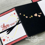 Here are a couple more alternate projects that I created with elements from the January 2021 Sending Hearts Paper Pumpkin Kit: a z-fold layer card that I gifted to a few of my lucky subscribers and a love-themed 12x12 scrapbook page layout. Click here for more photos, measurements, a supply list, and directions. - Stampin’ Up!® - Stamp Your Art Out! www.stampyourartout.com